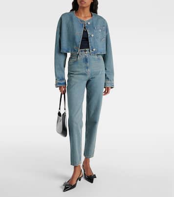 Logo cotton jersey tank top | Prada