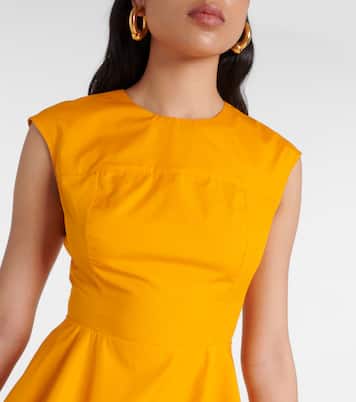 Robe midi plissée en coton | Marni