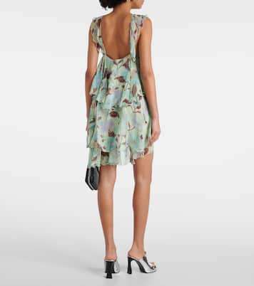 Robe imprimée en soie | Stella McCartney