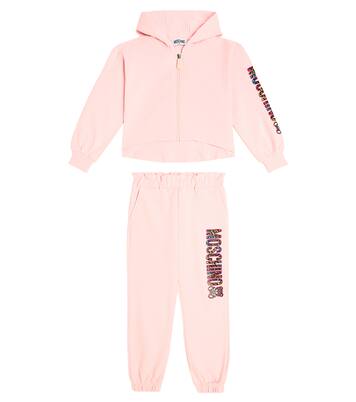 Cotton-blend jersey tracksuit | Moschino Kids