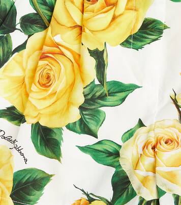 Floral cotton shorts | Dolce&Gabbana Kids