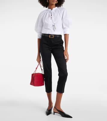 Schmale Cropped-Hose Lince aus Baumwolle | Max Mara