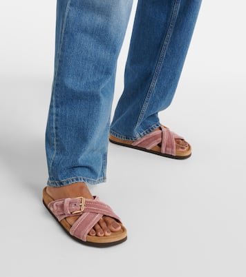 Sandalen Fussfriend aus Samt | Valentino Garavani