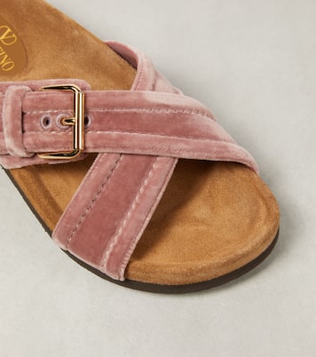 Sandalen Fussfriend aus Samt | Valentino Garavani