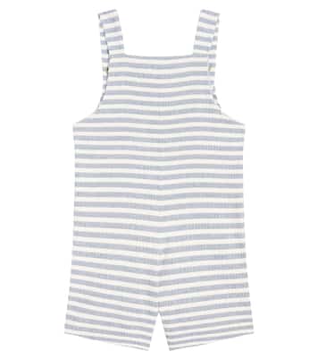 Dann striped cotton-blend overalls | Donsje