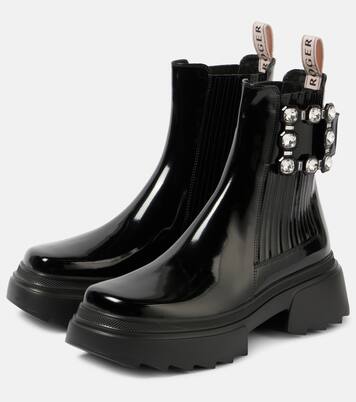 Wallaviv patent leather Chelsea boots | Roger Vivier