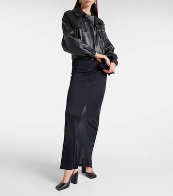 Slingback-Pumps Charlotte 95 aus Leder | Amina Muaddi