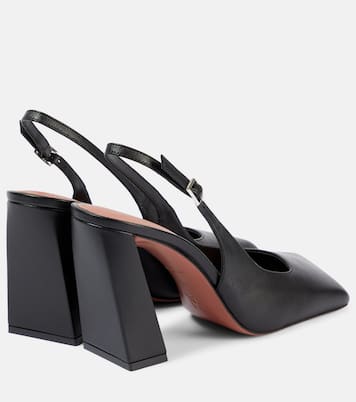 Slingback-Pumps Charlotte 95 aus Leder | Amina Muaddi