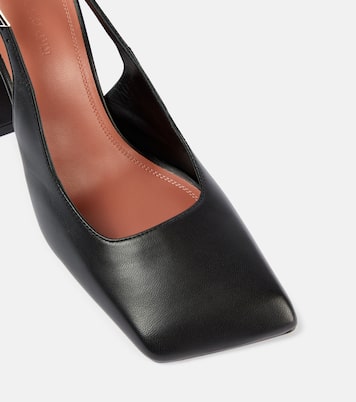 Slingback-Pumps Charlotte 95 aus Leder | Amina Muaddi