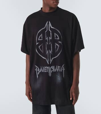 T-shirt Metal BB en jersey de coton | Balenciaga