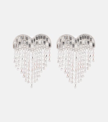 Ohrringe Heart mit Kristallen | Self-Portrait