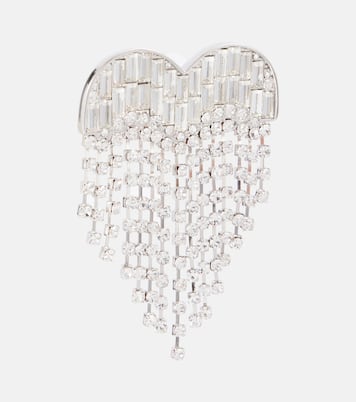 Ohrringe Heart mit Kristallen | Self-Portrait