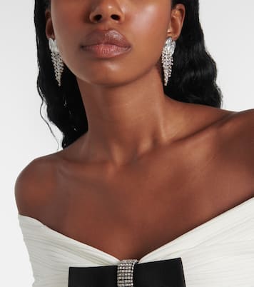 Ohrringe Heart mit Kristallen | Self-Portrait