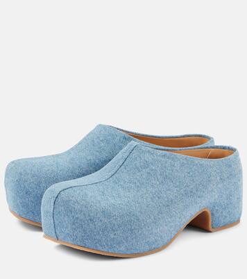 Mules in denim | Dries Van Noten