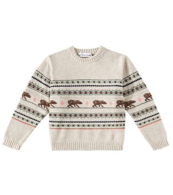 Grande jacquard wool sweater | Bonpoint