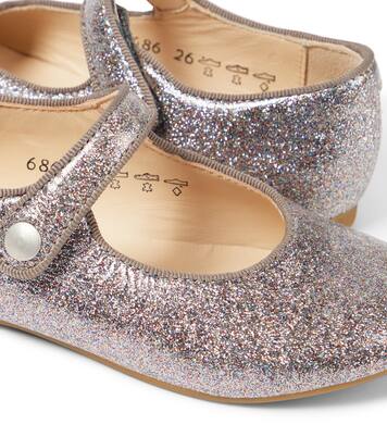 Daisy Baby glitter Mary Jane flats | Pom d'Api