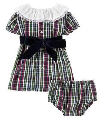 Baby Alicia cotton dress and bloomers set | La Coqueta