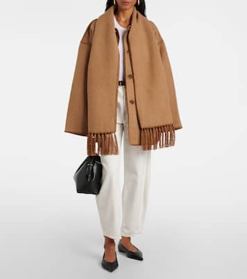 Embroidered wool-blend scarf jacket | Toteme