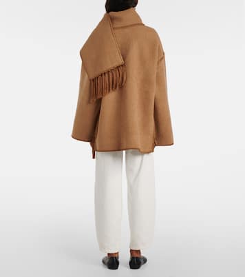 Embroidered wool-blend scarf jacket | Toteme