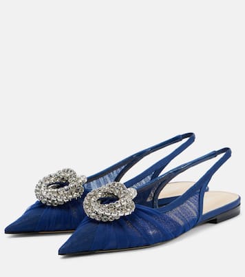 Galaxy embellished slingback flats | Mach & Mach