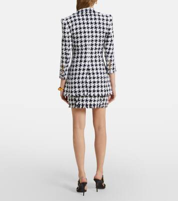 Blazer en tweed de pata de gallo | Balmain