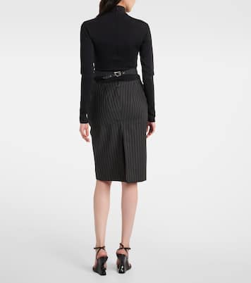 Midirock aus einem Wollgemisch | Mugler