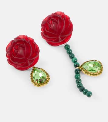 Embellished sterling silver drop earrings | Magda Butrym