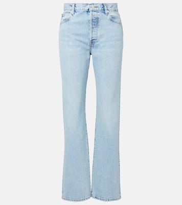 Staple high-rise straight jeans | Frame