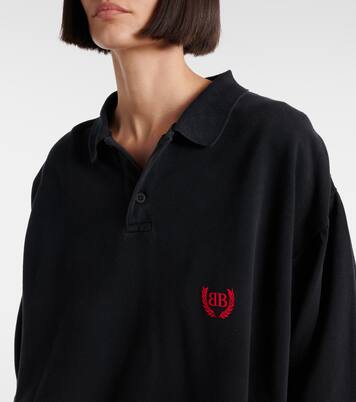 Polo Laurel Classic en piqué de algodón | Balenciaga