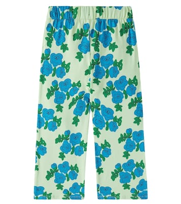 Blue Roses cotton-blend pants | Mini Rodini