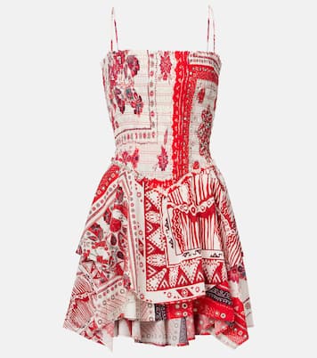 Anka shirred printed cotton minidress | Marant Etoile