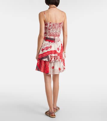 Anka shirred printed cotton minidress | Marant Etoile