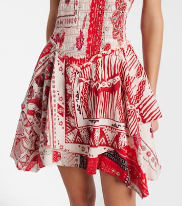 Anka shirred printed cotton minidress | Marant Etoile