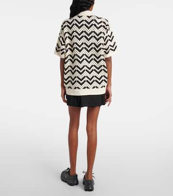 Polohemd Anais aus Häkelstrick | Varley