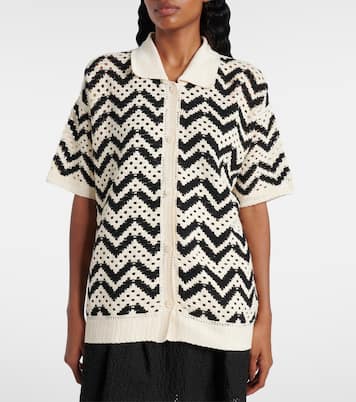 Polohemd Anais aus Häkelstrick | Varley