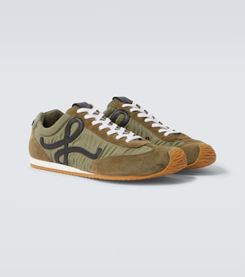 Ballet Runner 2.0 suede-trimmed sneakers | Loewe