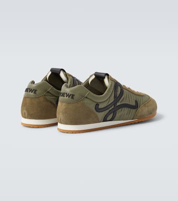 Ballet Runner 2.0 suede-trimmed sneakers | Loewe