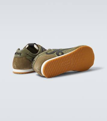 Ballet Runner 2.0 suede-trimmed sneakers | Loewe