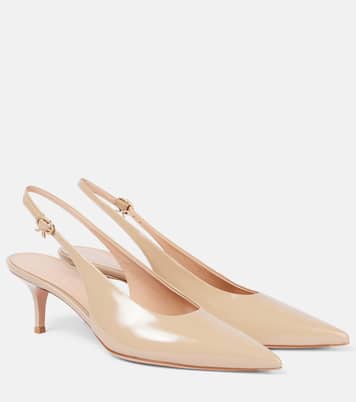 Escarpins slingback Robbie 55 en cuir verni | Gianvito Rossi