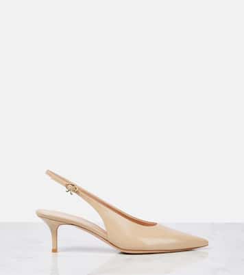 Escarpins slingback Robbie 55 en cuir verni | Gianvito Rossi