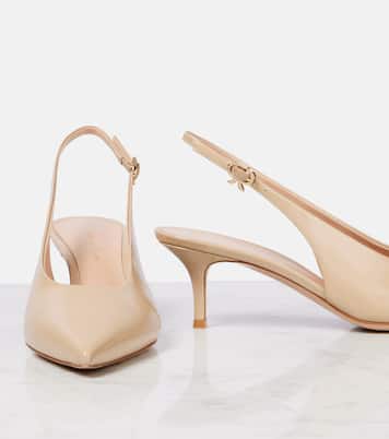 Escarpins slingback Robbie 55 en cuir verni | Gianvito Rossi