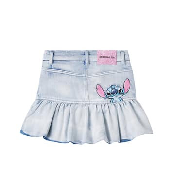 X Disney® - Minigonna di jeans Stitch  | Monnalisa