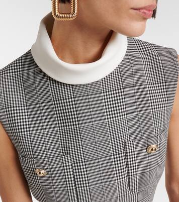 Robe Prince de Galles à carreaux | Self-Portrait