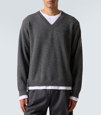 Layered cashmere sweater | Miu Miu
