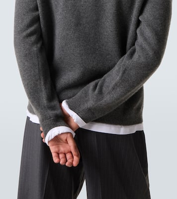 Layered cashmere sweater | Miu Miu