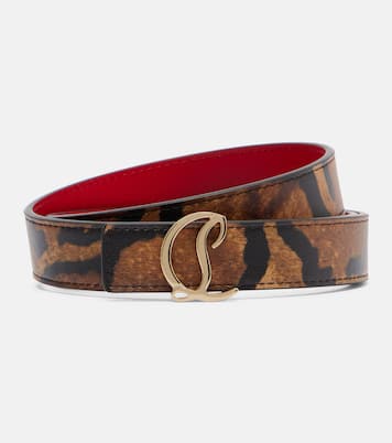Leopard-print leather belt | Christian Louboutin
