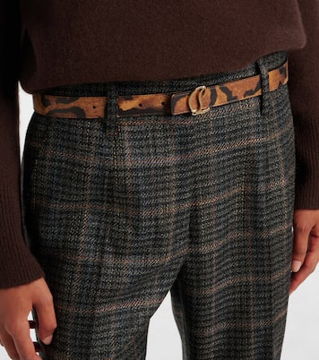 Leopard-print leather belt | Christian Louboutin