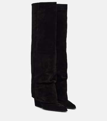 Jane 100 suede knee-high boots | Paris Texas