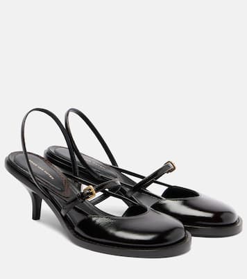 Slingback-Pumps aus Leder | Dries Van Noten
