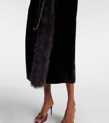 Wendbarer Mantel Isadora aus Shearling | Nour Hammour